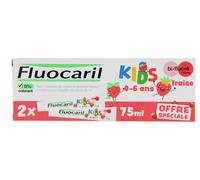 Parapharmacie > Hygiène & Premiers soins > Soins bucco-dentaires > Dentifrices Fluocaril Kids Dentifrice Fraise 2 x 75 ml - Dentifrices - Pharmacie en ligne LaSante.net