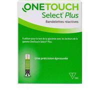 Parapharmacie en ligne > Matériel Médical > Matériel pour le Contrôle du Diabète OneTouch Select Plus Bandelettes Réactives x 100 - Diabète - Pharmacie en ligne LaSante.net