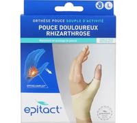 Epitact Orthèse pouce Rhizarthrose - Proprioceptive souple - Main droite Taille L