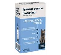 Parapharmacie en ligne > Vétérinaire > Produits anti-parasites pour animaux > Anti-parasites pour chat Biocanina Fiprocat Combo 50 mg Antiparasitaire Externe Chats et Furets Pipettes x 3