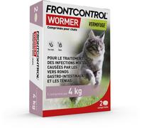 Parapharmacie en ligne > Vétérinaire > Produits anti-parasites pour animaux > Anti-parasites pour chat Frontcontrol Wormer Chats Comprimés x 2