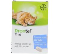 Parapharmacie en ligne > Vétérinaire > Produits anti-parasites pour animaux Drontal Chat Comprimésx 2