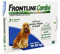 Parapharmacie en ligne > Vétérinaire > Produits anti-parasites pour animaux Frontline Combo Chien M x 3