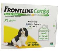 Frontline Antiparasitaire pour chien Combo S x3