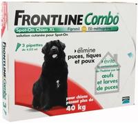 Parapharmacie en ligne > Vétérinaire > Produits anti-parasites pour animaux Frontline Combo Chien XL x 3