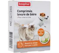 BEAPHAR - Comprimés levure de bière pour chien et chat - Complément alimentaire - Renforce la beauté du pelage - Soin pour la peau - Riche en vitamines et en minéraux - Très appétent - 100 comprimés