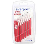 Parapharmacie > Hygiène & Premiers soins > Bucco-dentaire > Brosses à dents Dentaid Interprox Plus Mini Conical Rouge x 6 - Brosses à dents - Pharmacie en ligne LaSante.net