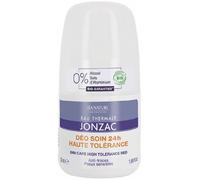 Eau Thermale Jonzac - Déodorant Soin 24H Haute Tolérance - Anti-Traces - Efficacité 24h - Peaux Sensibles - Nutritive - Certifié Bio Cosmos Organic - Flacon Roll-On 50 ml