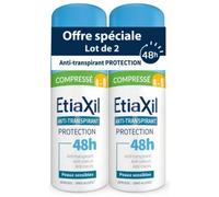 Parapharmacie > Hygiène & Premiers soins > Déodorants Etiaxil Déodorant Compressé Anti-Transpirant Protection 48h 2 x 100 ml - Déodorants - Pharmacie en ligne LaSante.net