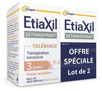 Parapharmacie > Hygiène & Premiers soins > Déodorants Etiaxil Détranspirant Aisselles Peaux Sensibles Roll'on Lot 2 x 15 ml