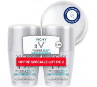 Parapharmacie > Hygiène & Premiers soins > Déodorants Vichy Deo Invisible Resist Roll-on Détranspirant 72h 50 ml x 2 - Déodorants - Pharmacie en ligne LaSante.net