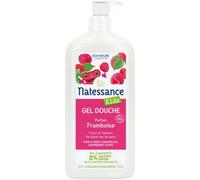 Natessance Bio Gel Douche Corps Et Cheveux Kids Framboise Sans Sulfate Flacon Pompe 500ml