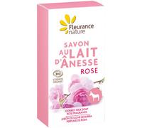 Parapharmacie > Hygiène & Premiers soins > Douche et bain > Pains de savon Fleurance Nature Savon Lait d Ânesse Rose Bio 100 g - Pains de savon - Pharmacie en ligne LaSante.net
