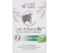 Mkl Savon Végétal Surgras Lait D'Ânesse Aloé Vera 100g