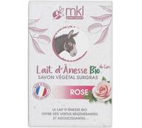 Parapharmacie > Hygiène & Premiers soins > Douche et bain > Pains de savon MKL Green Nature Lait d'Ânesse Bio du Gers Savon Végétal Surgras Rose 100 g - Pains de savon - Pharmacie en ligne LaSante.net