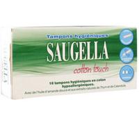 Saugella Cotton Touch Tampons Hygiéniques sans Applicateur Flux Normaux - Pack 16