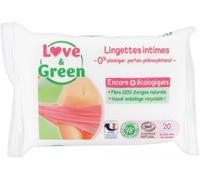 Parapharmacie > Hygiène & Premiers soins > Hygiène intime > Toilette et soins Love & Green Lingettes Intimes Apaisantes x 20 - Toilette et soins - Pharmacie en ligne LaSante.net