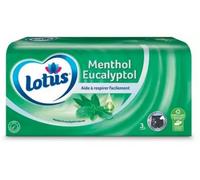 Parapharmacie > Hygiène & Premiers soins Lotus Menthol Eucalyptol Boite de Mouchoirs x 72