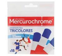 Parapharmacie > Hygiène & Premiers soins > Premiers soins > Compresses Mercurochrome Pansements Tissu Tricolores Pansements x 18