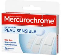 Parapharmacie > Hygiène & Premiers soins > Premiers soins > Pansements Mercurochrome Peau Sensible Pansements x 40