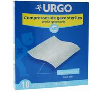 Parapharmacie > Hygiène & Premiers soins > Produits de Premiers Soins > Compresses Urgo Compresses de Gaze Stérile - Compresses - Pharmacie en ligne LaSante.net10 cm x 10 cm 10 x 2