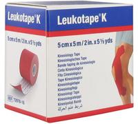 Leukotape K Cinta Elástica Adhesiva Rojo 5cmx5m 1ud