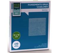 Parapharmacie > Hygiène & Premiers soins > Produits de Premiers Soins Marque Conseil Pansement Tulle Vaseliné Stérile 10 x 10 cm x 10 - Premiers soins - Pharmacie en ligne LaSante.net