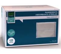 Parapharmacie > Hygiène & Premiers soins > Produits de Premiers Soins Marque Conseil Pansements Absorbants Stériles 10 x 10 cm x 20 cm - Premiers soins - Pharmacie en ligne LaSante.net