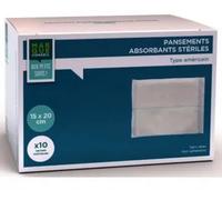 Parapharmacie > Hygiène & Premiers soins > Produits de Premiers Soins Marque Conseil Pansements Absorbants Stériles 10 x 20 cm x 25 cm - Premiers soins - Pharmacie en ligne LaSante.net