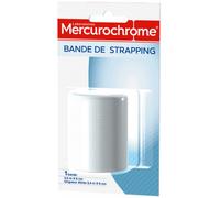 MERCUROCHROME - Bande de Strapping Maintien des Articulations - Format 2,5 m x 6 cm