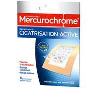 Parapharmacie > Hygiène & Premiers soins > Produits de Premiers Soins > Pansements Mercurochrome Pansements Cicatrisation Active x 6 - Pansements - Pharmacie en ligne LaSante.net