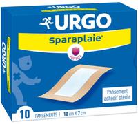 Parapharmacie > Hygiène & Premiers soins > Produits de Premiers Soins Urgo Sparaplaie Pansement Adhésif Stérile 10 cm x 7 cm - Premiers soins - Pharmacie en ligne LaSante.net