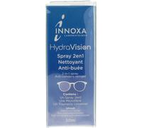 Parapharmacie > Hygiène & Premiers soins > Produits d'Hygiène des Yeux Laboratoire Innoxa Hydravision Spray 2en1 Nettoyant Anti-Buée 30 ml - Hygiène des yeux - Pharmacie en ligne LaSante.net