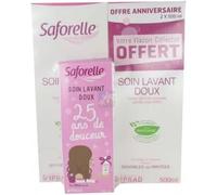 Parapharmacie > Hygiène & Premiers soins > Produits d'Hygiène Intime > Produits de Toilettes et Soins Intimes Saforelle Soin Lavant Doux 2 x 500 ml + Soin Lavant Doux Collector 100 ml OFFERT - Toilett