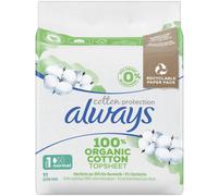 Always Coton Protection Normal Serviettes avec Ailettes 11 unités
