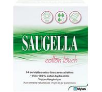 Parapharmacie > Hygiène & Premiers soins > Produits d'Hygiène Intime > Protections Hygiéniques Saugella Cotton Touch Serviettes Hygiéniques Jour - Protection - Pharmacie en ligne LaSante.netx 14