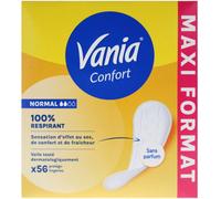 Parapharmacie > Hygiène & Premiers soins > Produits d'Hygiène Intime > Protections Hygiéniques > Serviettes et culottes lavables Vania Confort Normal Sans Parfum Protège-Lingeries x 56 - Serviettes et
