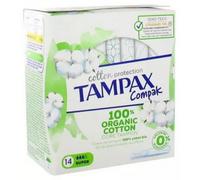 Parapharmacie > Hygiène & Premiers soins > Produits d'Hygiène Intime > Protections Hygiéniques Tampax Compak Cotton Protection Super 100% Coton Bio 14 Tampons - Protection - Pharmacie en ligne LaSante