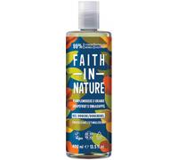 Faith In Nature, Gel Douche & Bain Naturel Pamplemousse & Orange Faith In Nature, Tonifiant, Vegan & Cruelty Free, Sans Parabènes & SLES, 400ml