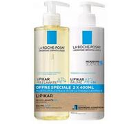 Parapharmacie > Hygiène & Premiers soins > Produits pour Douche et Bain > Gels douche et savons liquides La Roche-Posay Lipikar Huile Lavante AP+ 400 ml + Baume AP+M 400 ml - Gels douche et savons liq
