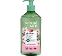 Naturé Moi - Gel Douche Relaxant - Hydrate et Nourrit - Tous Types de Peaux - Fleur de Cerisier Bio - 96% d'Origine Naturelle - 500 ml - Fabriqué en France