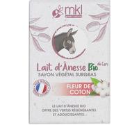 MKL Green Nature Lait D'Ânesse Du Gers Savon Végétal Surgras Fleur De Coton Bio 100g