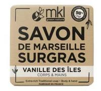 Parapharmacie > Hygiène & Premiers soins > Produits pour Douche et Bain > Pains de savon MKL Green Nature Savon de Marseille Surgras Vanille des iles 100 g