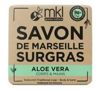 Parapharmacie > Hygiène & Premiers soins > Produits pour Douche et Bain > Pains de savon MKL Green Nature Savon de Marseille Surgras Aloe Vera 100 g