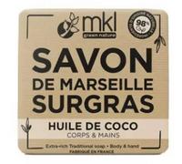 Parapharmacie > Hygiène & Premiers soins > Produits pour Douche et Bain > Pains de savon MKL Green Nature Savon de Marseille Surgras Huile de Coco 100 g
