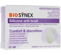 Parapharmacie > Hygiène & Premiers soins > Produits Pour Soins Des Oreilles Biosynex Protection Auditive Silicone Transparent 3 Paires - Oreilles - Pharmacie en ligne LaSante.net