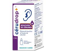 Bausch & Lomb ORL Cerudrop+ Élimine Bouchon et Excès de Cérumen 12ml