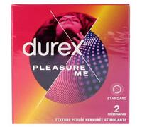 Durex Préservatifs Pleasure Me Perlés Et Nervurés 2 Pièces