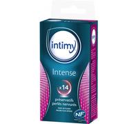 Parapharmacie > Hygiène & Premiers soins > Sexualité > Préservatifs Intimy Intense 14 Préservatifs - Préservatifs - Pharmacie en ligne LaSante.net