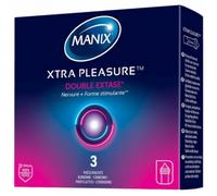 Parapharmacie > Hygiène & Premiers soins > Sexualité > Préservatifs Manix Xtra Pleasure Double Extase Préservatifs x 3